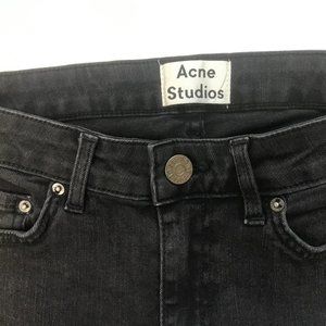 Acne Studios Jeans 26 x 32 Skinny Lightly Faded Black NWOT